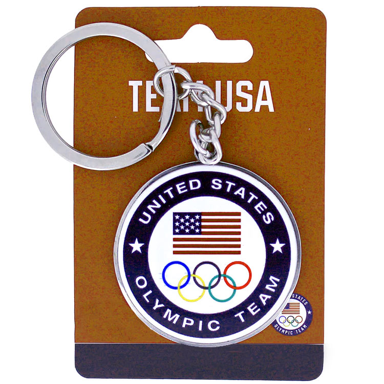 Custom Canadian Olympic Team Metal Keychain