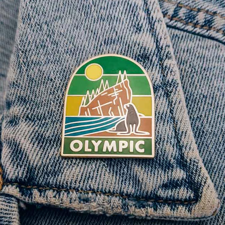 Custom Olympic National Park Enamel Pin