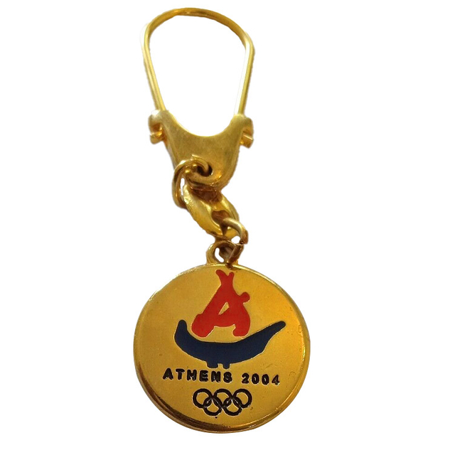 Custom Gold Tone USA Olympics United States Olympic Committee Keychain