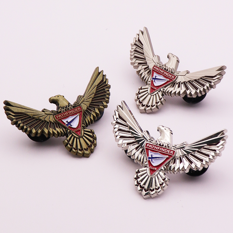 Custom Metal Designed Silver 3D Lapel Pin