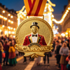 Customize 3D commemorative enamel medal for Carnival