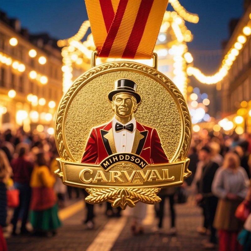 Customized Gold-plated Carnival Commemorative Medal