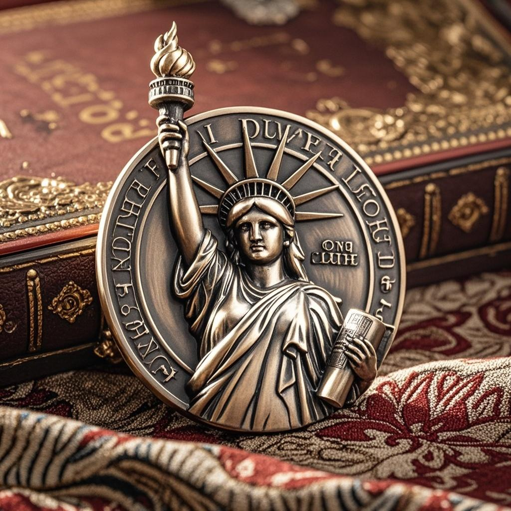 Customized 3D Statue of Liberty Souvenir Lapel Pin