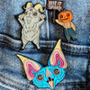 Customized Pumpkin Head Halloween Badge