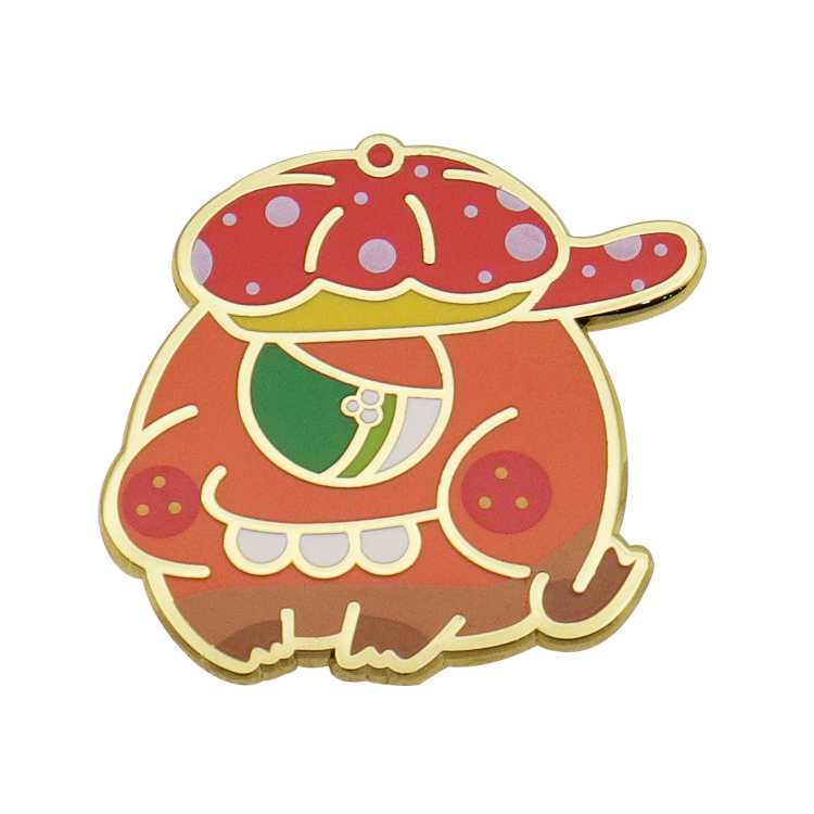 Customized cartoon dinosaur monster enamel pin