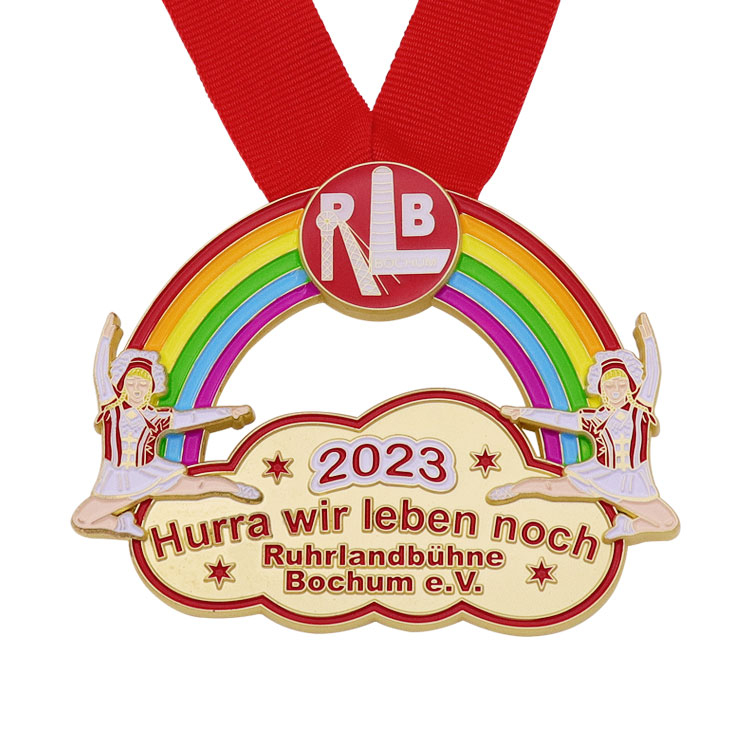 Customize 2D commemorative enamel medal for Carnival
