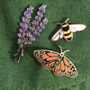 Custom Honey Bee Enamel Pin Butterfly Lapel Pin Badge