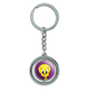 Custom Cute Metal Tweety Bird Chicken Enamel Keychain