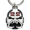 Cusotm Metal Silver Star Wars Millennium Falcon Keychain Bad Batch Hunter Helmet Key Ring