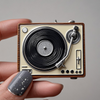 Customized Vinyl Record Player Enamel Lapel Pin