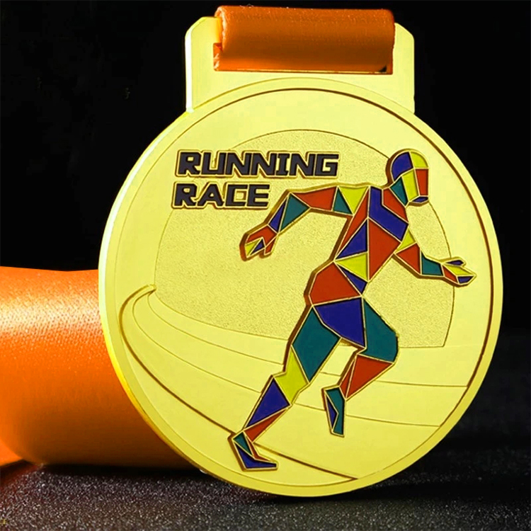 Customized marathon running event medal