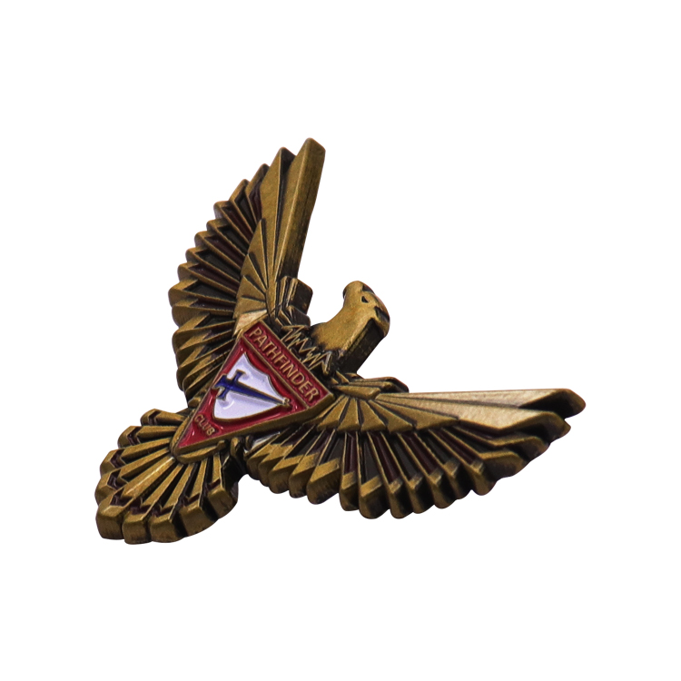Custom Metal Designed Silver 3D Lapel Pin