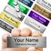Custom laser-engraved Logo office nameplate badges Employee name tag