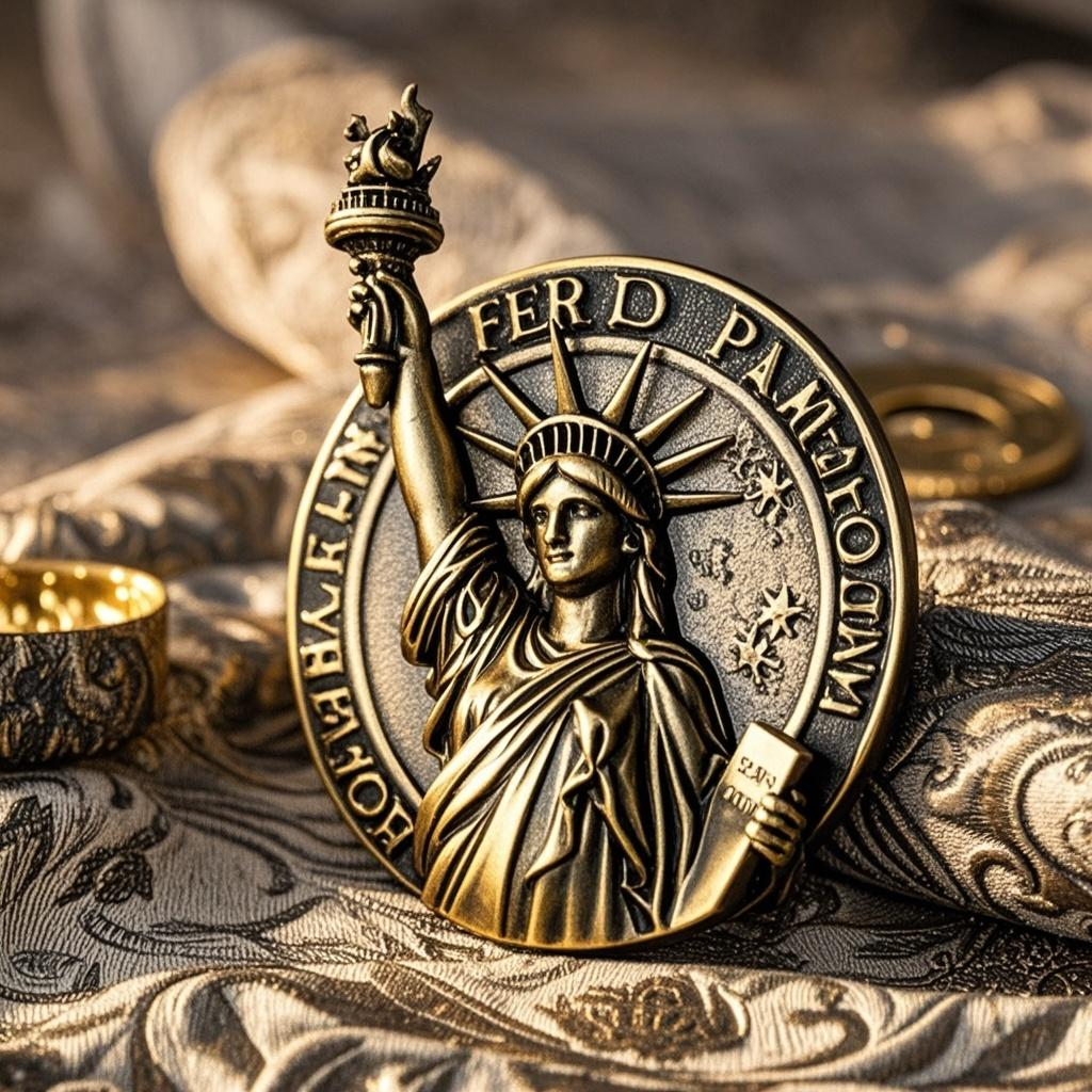 Customized 3D Statue of Liberty Souvenir Lapel Pin