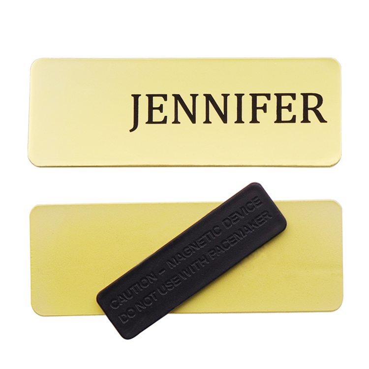 Magnetic Blank Office Employee Name Tag