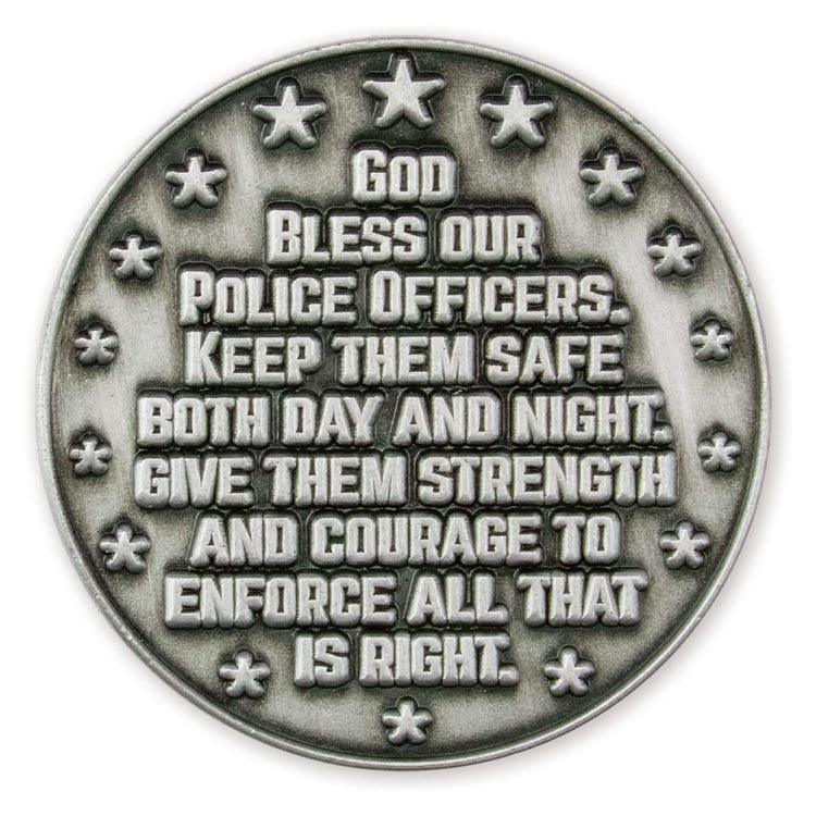 Custom Saint Michael Police Officer Prayer Law Enforcement Challenge Coin