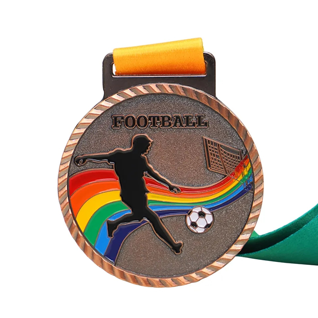 Manufacturers Custom Football Medal Award for Sale