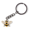 Cusotm Women's Metal Keychain Bee Happy Keyring Keychain Gift