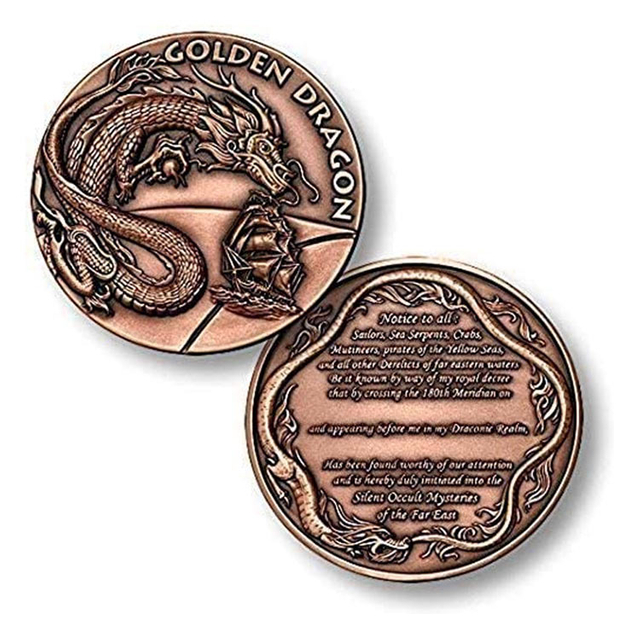 Custom Dragon Challenge Coin for Sale