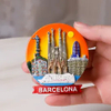 decorative special resin round fridge Magnet