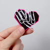 Souvenir Durable Rubber Heart Shaped Fridge Magnet