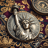 Customized 3D Statue of Liberty Souvenir Lapel Pin