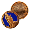 Custom Antique Gold Plated Christian Challenge Coin