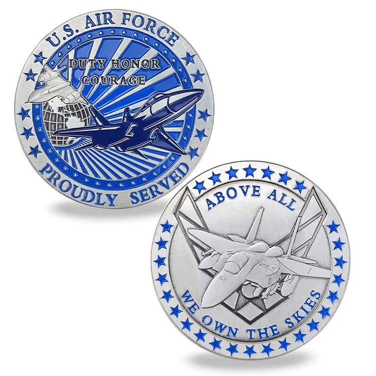 Custom US Military Veterans Airborne Military Challenge Coin