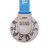 Customized silver-plated engraved running commemorative coin
