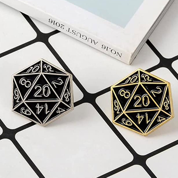 Custom DND Player DM Hard Enamel Pins OEM