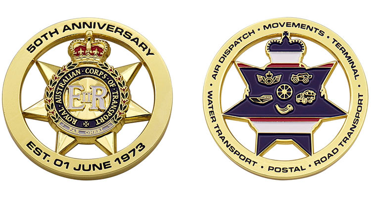 Custom Best Quality Soldier Army Challenge Enamel Coin