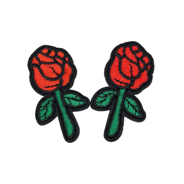 Eco-friendly Flower Embroidery Patch for before Flight