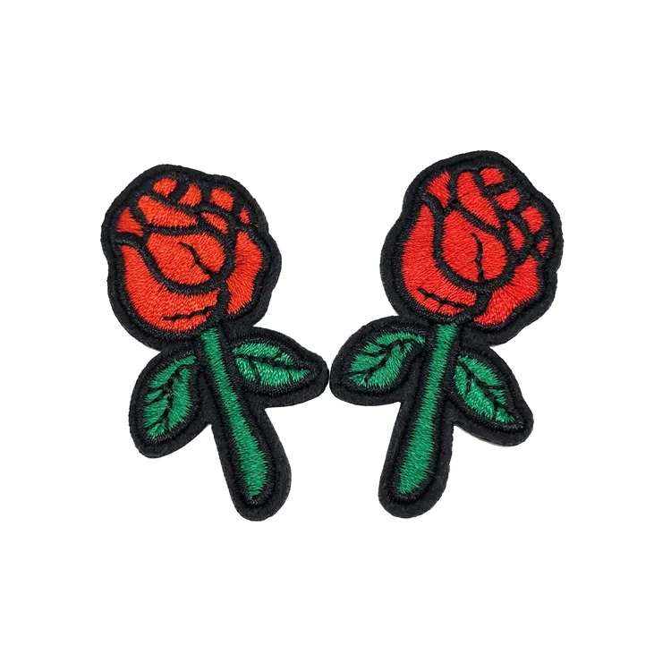 Eco-friendly Flower Embroidery Patch for before Flight