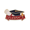 Customized gold-plated glitter graduation ceremony campus badge