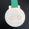 Customizable Carved Wooden Bicycle Racing Commemorative Coin