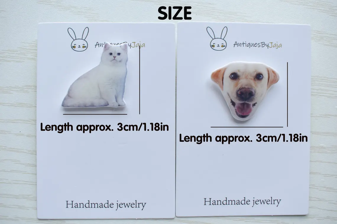 Customized Animals Cats And Dogs Epoxy Badge Pin