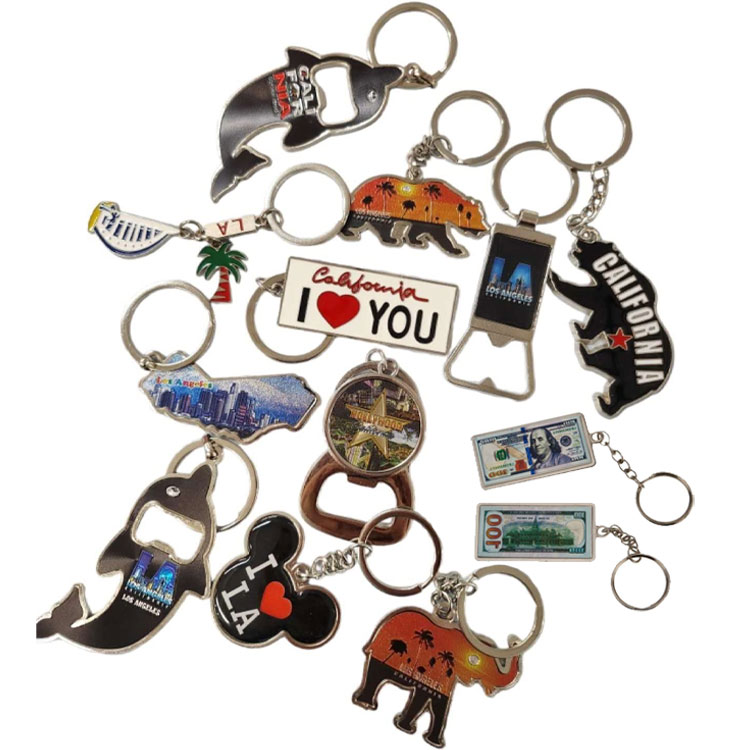 Custom I Heart Los Angeles Souvenir Keychain