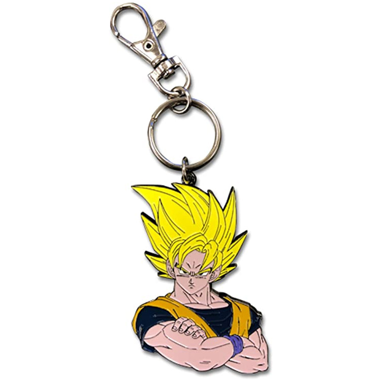 Dragon Ball Z - Goku Torso Metal Keychain Super Saiyan