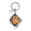 Custom Hello Kitty Head Pewter Key Ring Keychain