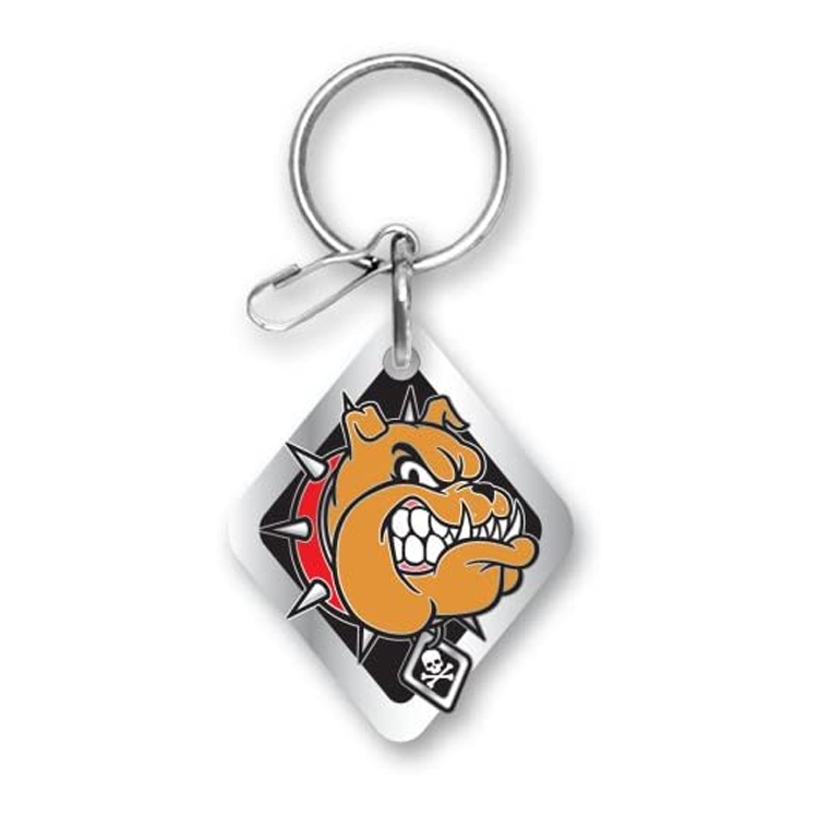 Custom Hello Kitty Head Pewter Key Ring Keychain