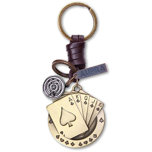 Custom Leather Lucky KeyRing Friend Gift Ideas