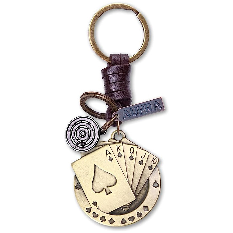 Custom Leather Lucky KeyRing Friend Gift Ideas