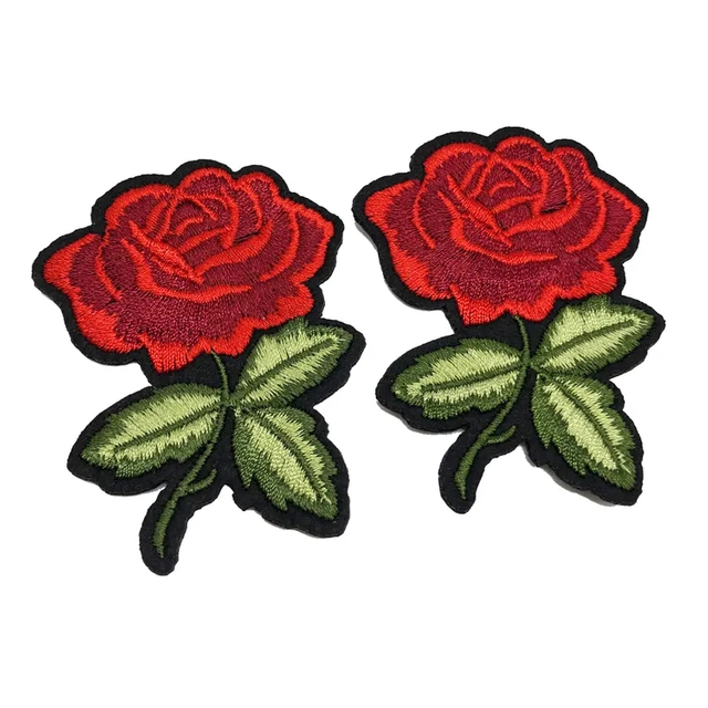 Eco-friendly Flower Embroidery Patch for before Flight