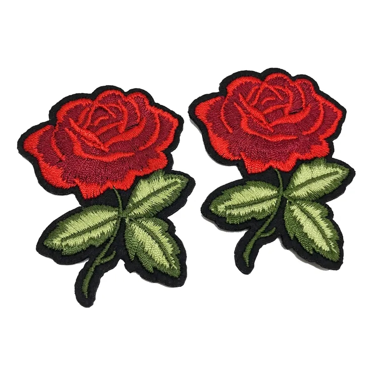 Eco-friendly Flower Embroidery Patch for before Flight