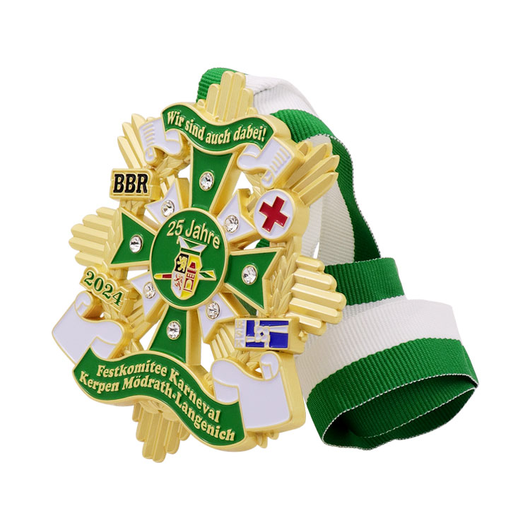 Customized Gold-plated Carnival Clown Logo Medal