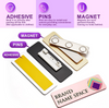 Custom laser-engraved Logo office nameplate badges Employee name tag