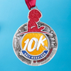 Silver-plated Metal Marathon 10k Running Commemorative Medal