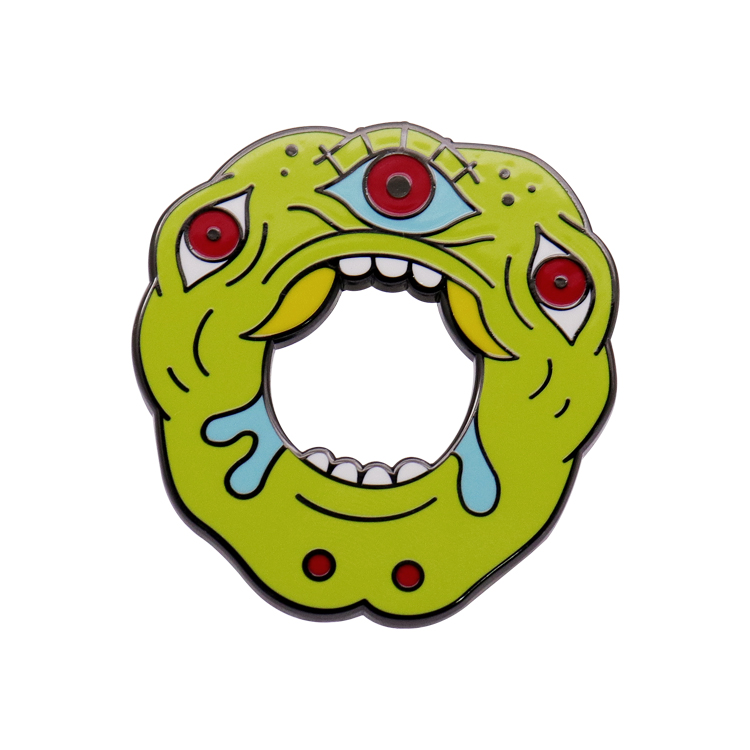 Customized cartoon dinosaur monster enamel pin
