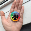 Custom Creative Color Wheel Enamel Pin Spinner Metal Brooch Lapel Pins