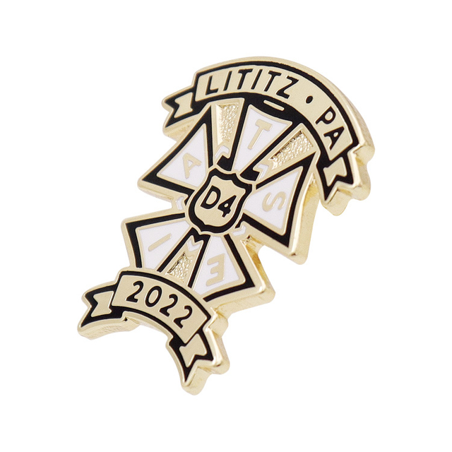 Iron Magnetic Anniversary Badges Custom Gold Plated Reward Year Award Metal Enamel Lapel Pin